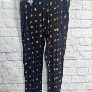 Intimately Free People Cropped Pants Black with Red Medallions Small